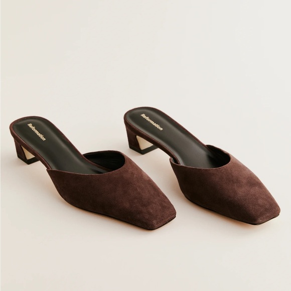 Reformation Heather Block Heeled Mule - Picture 3 of 6